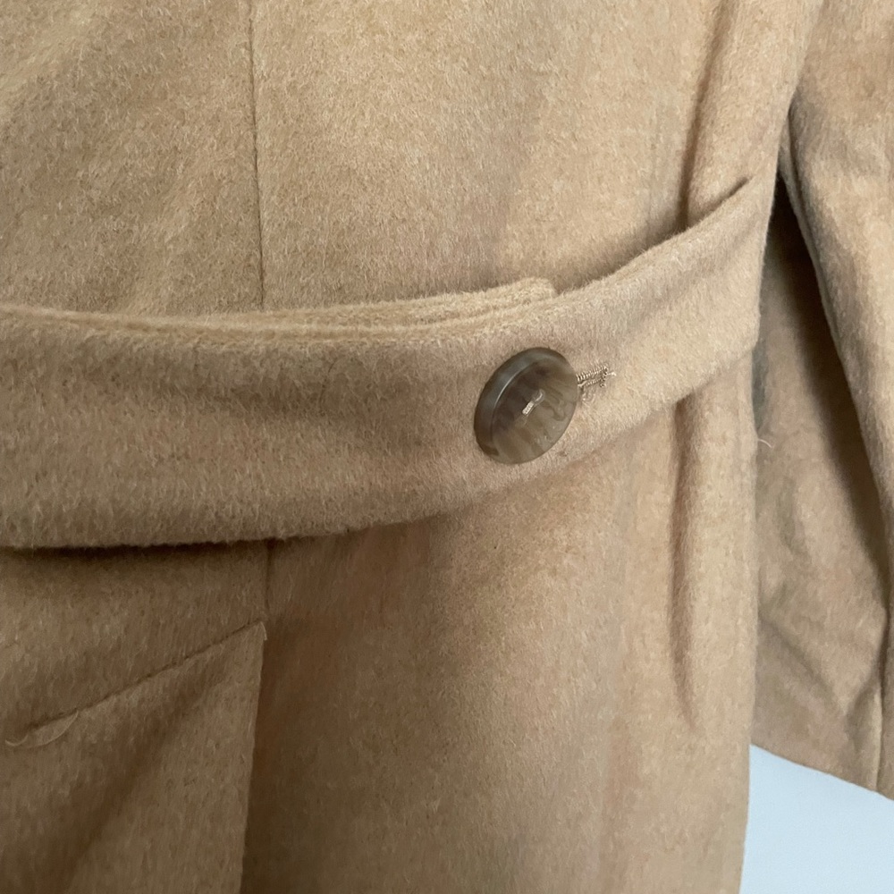 Calvin Klein tan wool coat, size 6 - Picture 8 of 15